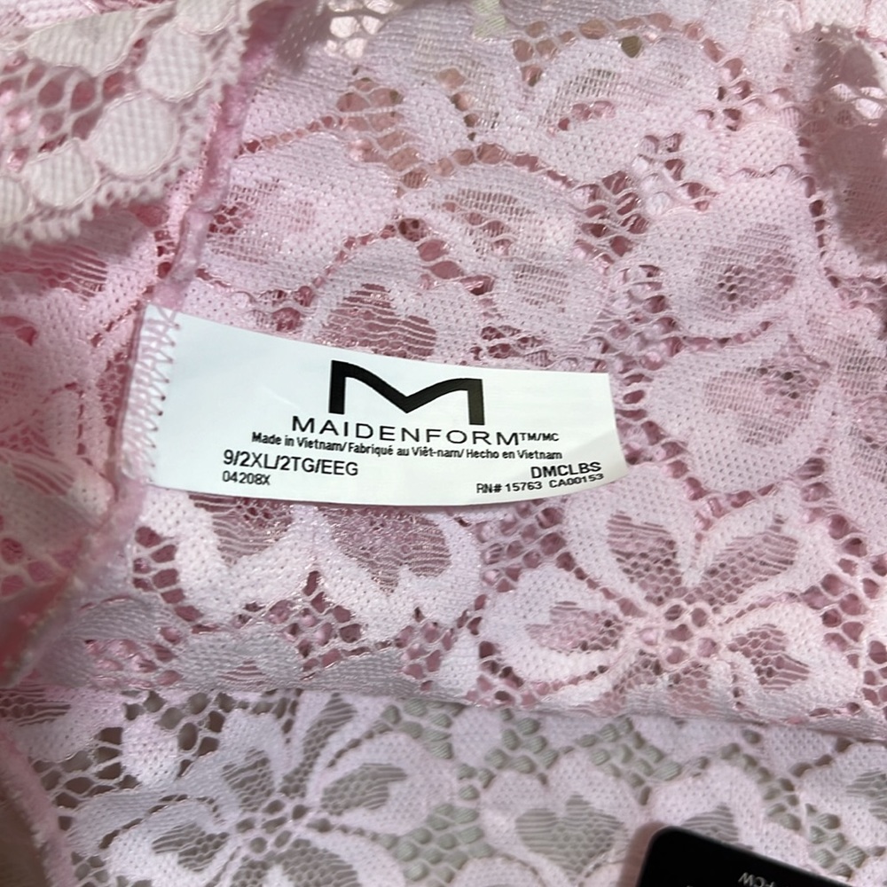 Maidenform Lace Women’s Boyshorts size 9/2XL Pink - Picture 5 of 6
